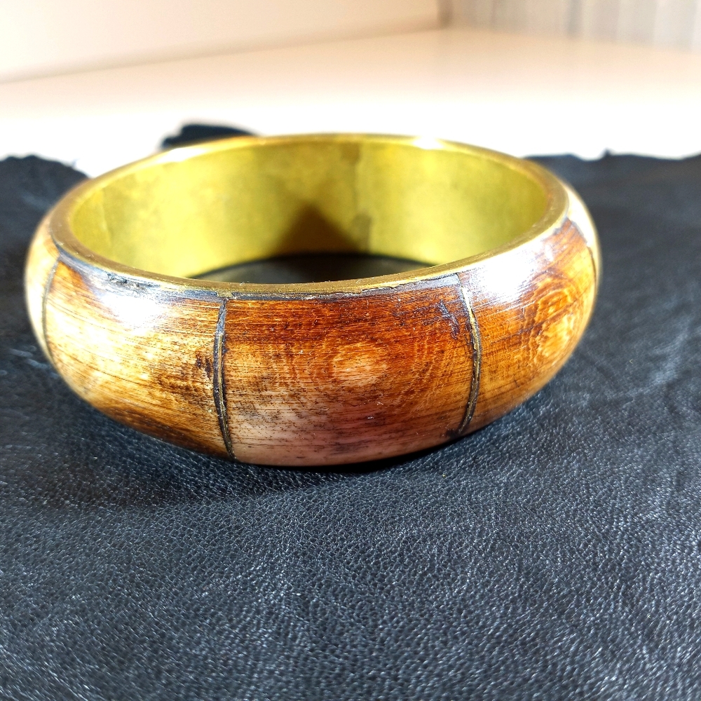 Brass natural bangle